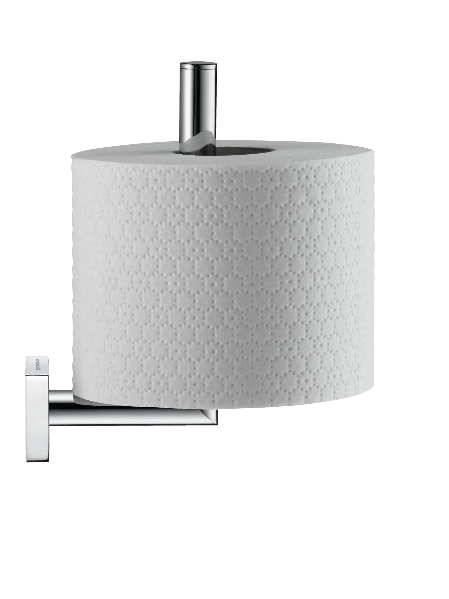 Duravit Karree Single Roll Toilet Paper Holder in Chrome