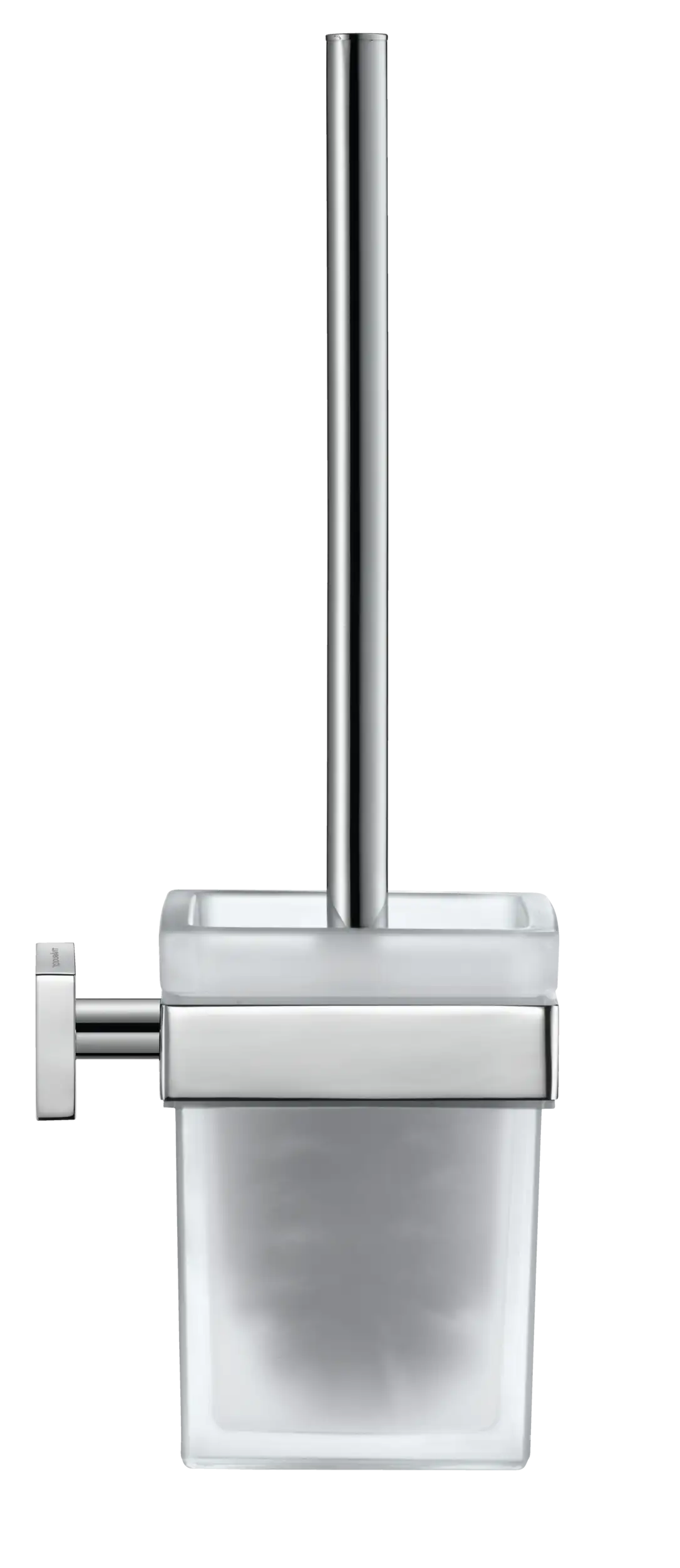 Duravit Karree Wall Mount Toilet Brush in Chrome