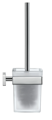 Duravit Karree Wall Mount Toilet Brush in Chrome