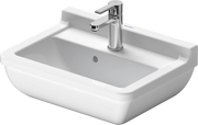 Duravit Starck 3 19 5/8'' Rectangular Wall Mounted Sink in White with Single Faucet Hole and with Overflow