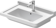 Duravit Starck 3 27 1/2'' Rectangular Wall Mounted Sink in White with Single Faucet Hole and with Overflow