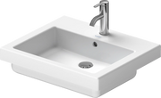 Duravit Vero 21 5/8'' Rectangular Drop In Sink in White with Single Faucet Hole and Overflow
