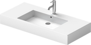 Duravit Vero 41 3/8'' Rectangular Wall Mounted Sink in White with Single Faucet Hole and with Overflow