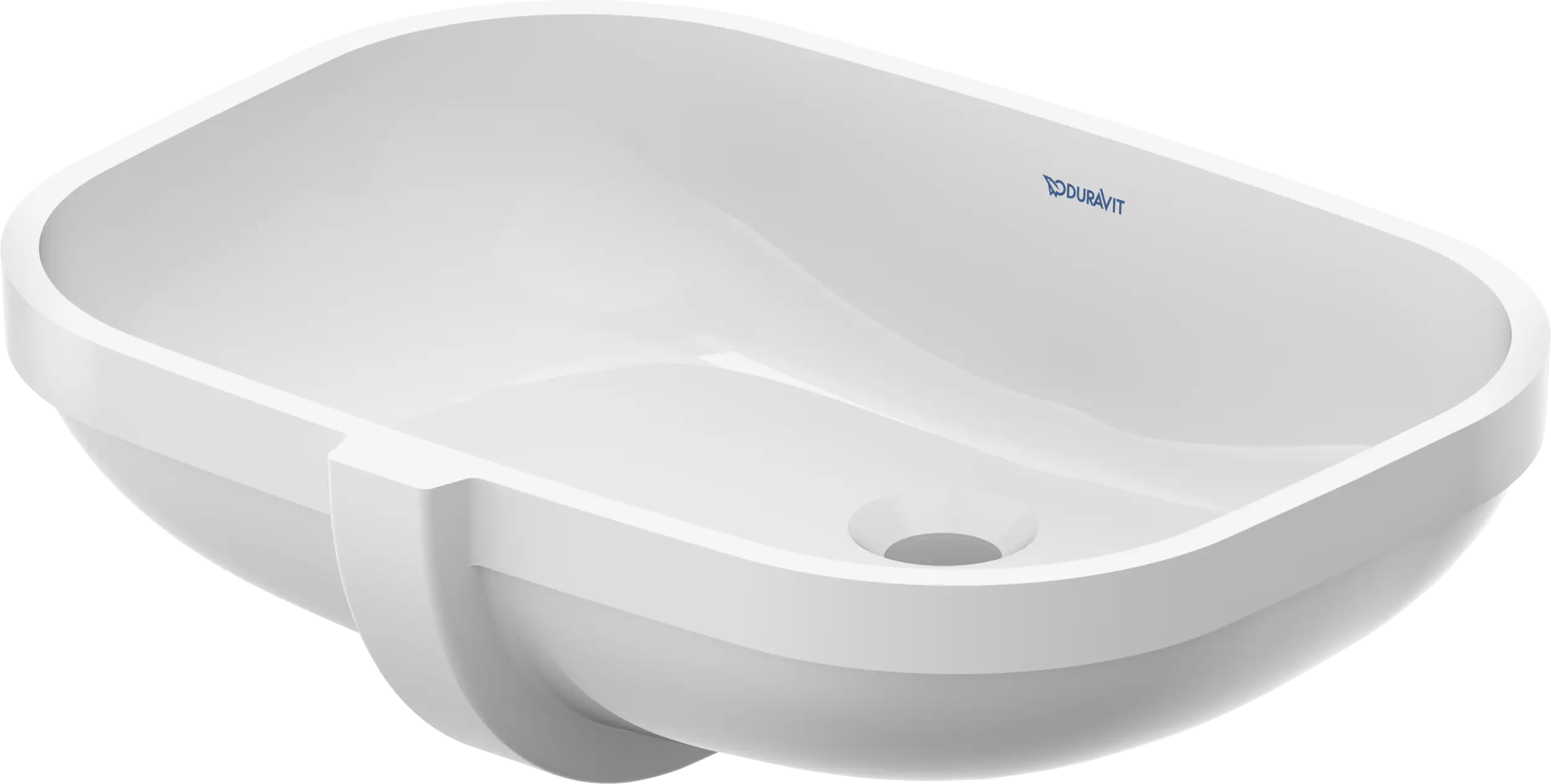 Duravit D-Code 22'' Rectangular Undermount Sink in White with Overflow