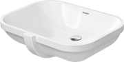 Duravit D-Code 22'' Rectangular Undermount Sink in White with Overflow