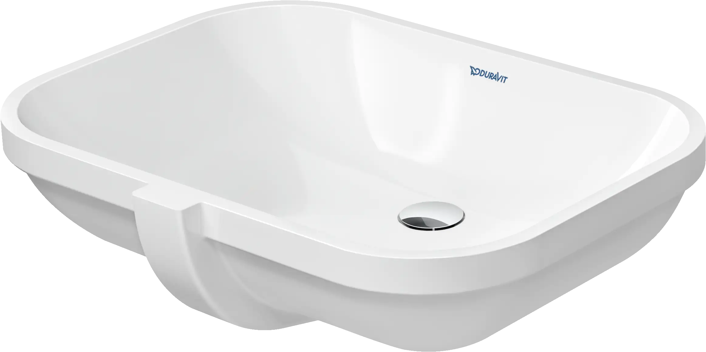 Duravit D-Code 22'' Rectangular Undermount Sink in White with Overflow