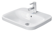 Duravit DuraStyle 22'' Rectangular Drop In Sink in White with Single Faucet Hole and Overflow