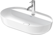 Duravit Luv 27 1/8'' Oval Vessel Sink in White with Single Faucet Hole and