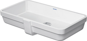Duravit Vero 25'' Rectangular Undermount Sink in White with Overflow