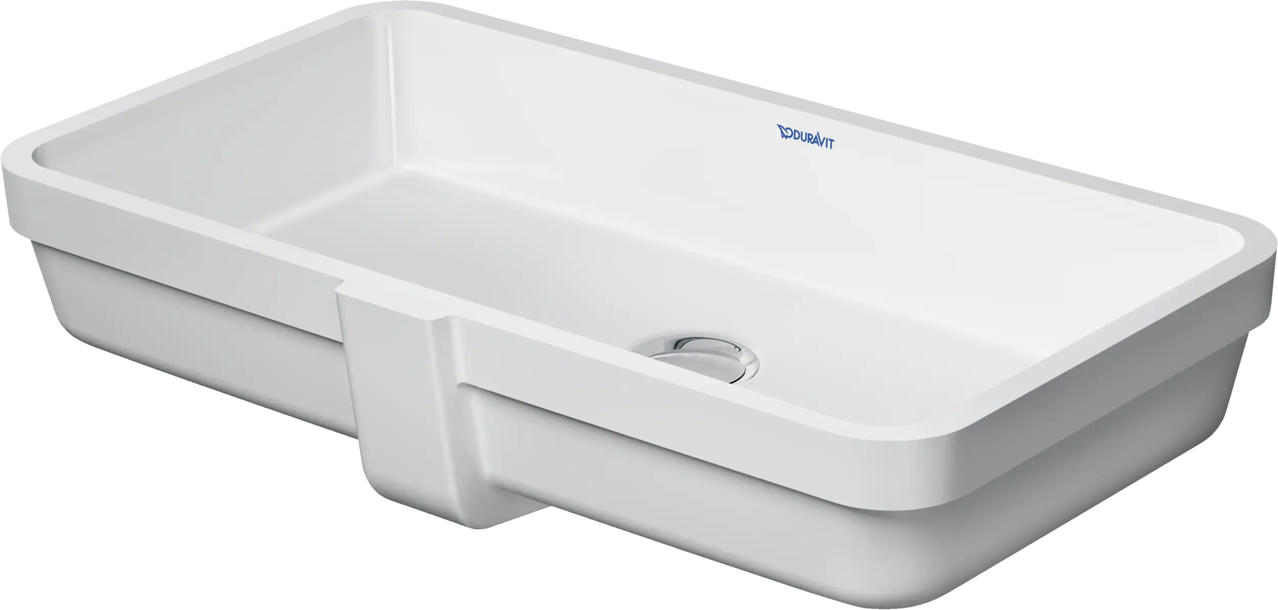 Duravit Vero 25'' Rectangular Undermount Sink in White with Overflow