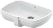 Duravit Qatego 18 7/8'' Rectangular Undermount Sink in White with Overflow