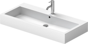 Duravit Vero 39 3/8'' Rectangular Wall Mounted Sink in White with Single Faucet Hole and with Overflow