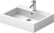 Duravit Vero 23 5/8'' Rectangular Wall Mounted Sink in White with Single Faucet Hole and with Overflow