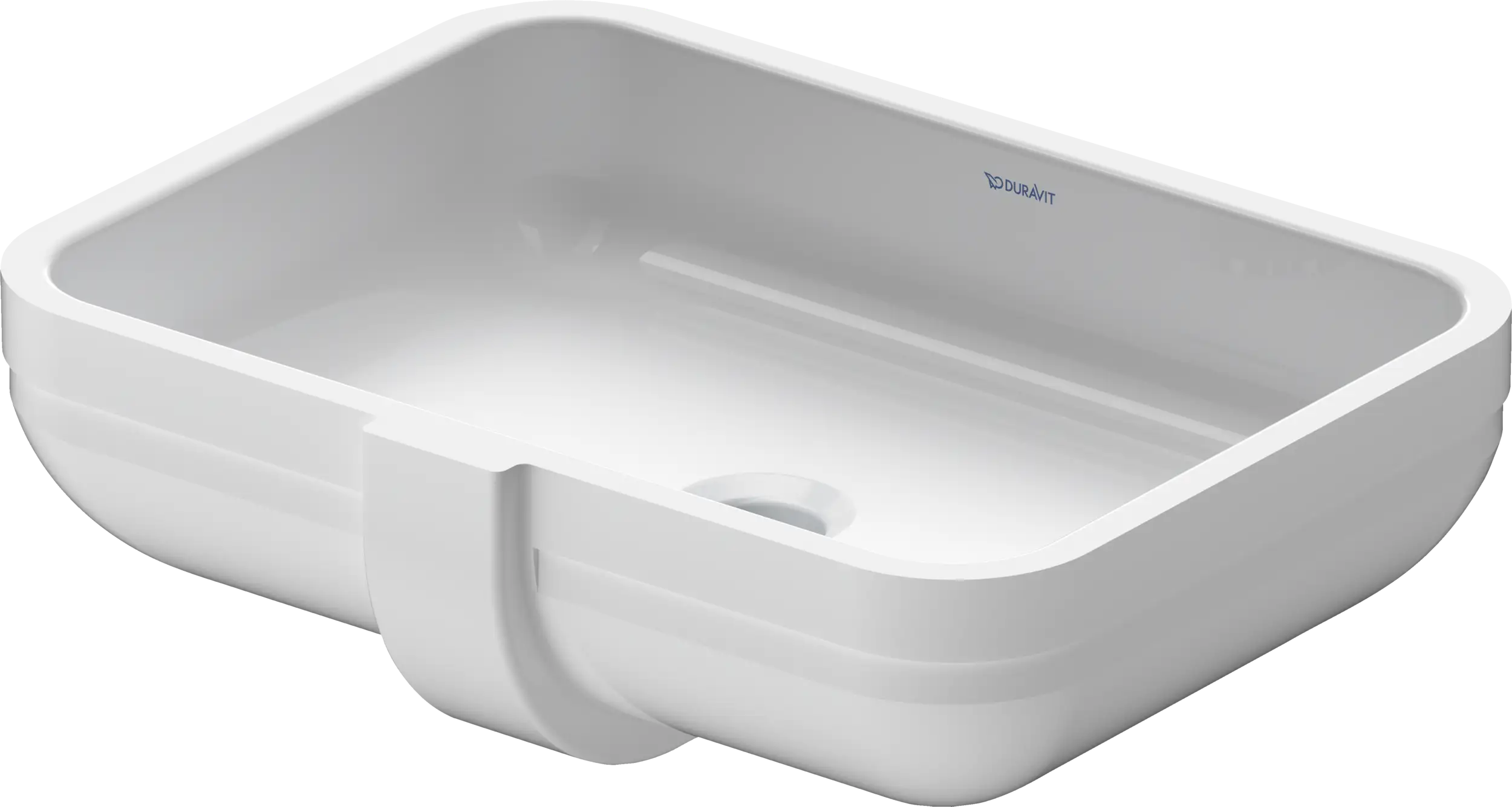 Duravit Happy D.2 18 7/8'' Rectangular Undermount Sink in White with Overflow