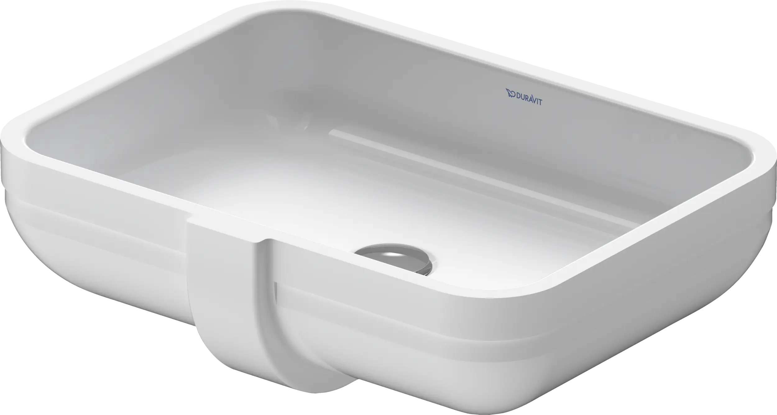 Duravit Happy D.2 18 7/8'' Rectangular Undermount Sink in White with Overflow