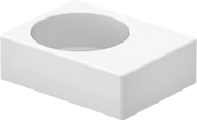 Duravit Design Classics 24 1/4'' Rectangular Wall Mounted Sink in White with Overflow