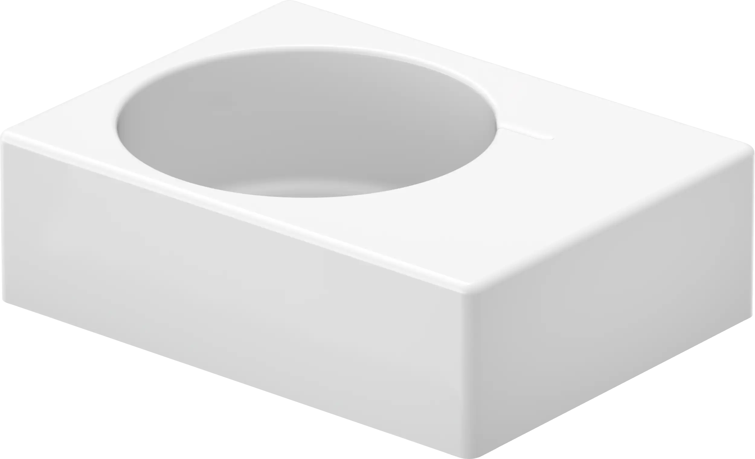 Duravit Design Classics 24 1/4'' Rectangular Wall Mounted Sink in White with Overflow