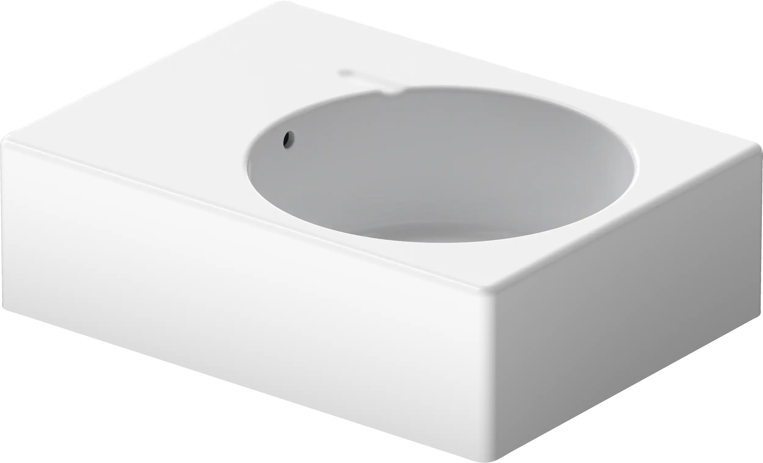 Duravit Design Classics 24 1/4'' Rectangular Wall Mounted Sink in White with Single Faucet Hole and with Overflow