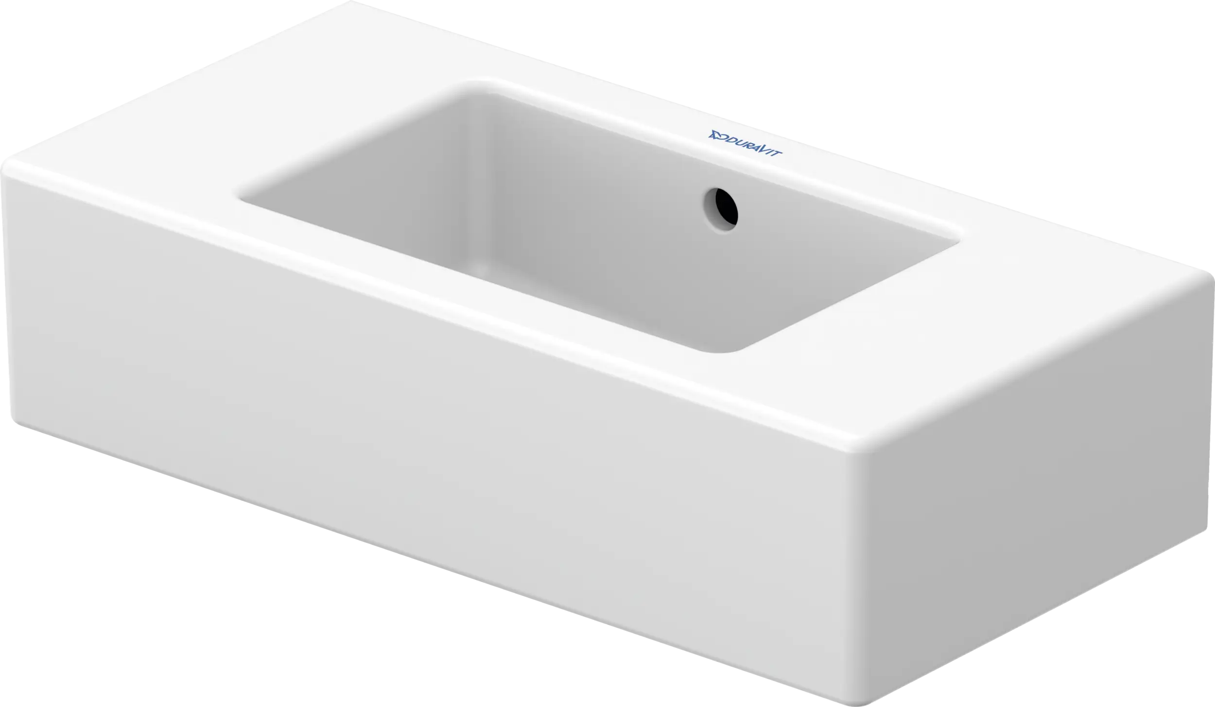 Duravit Vero 19 5/8'' Rectangular Wall Mounted Sink in White with Overflow