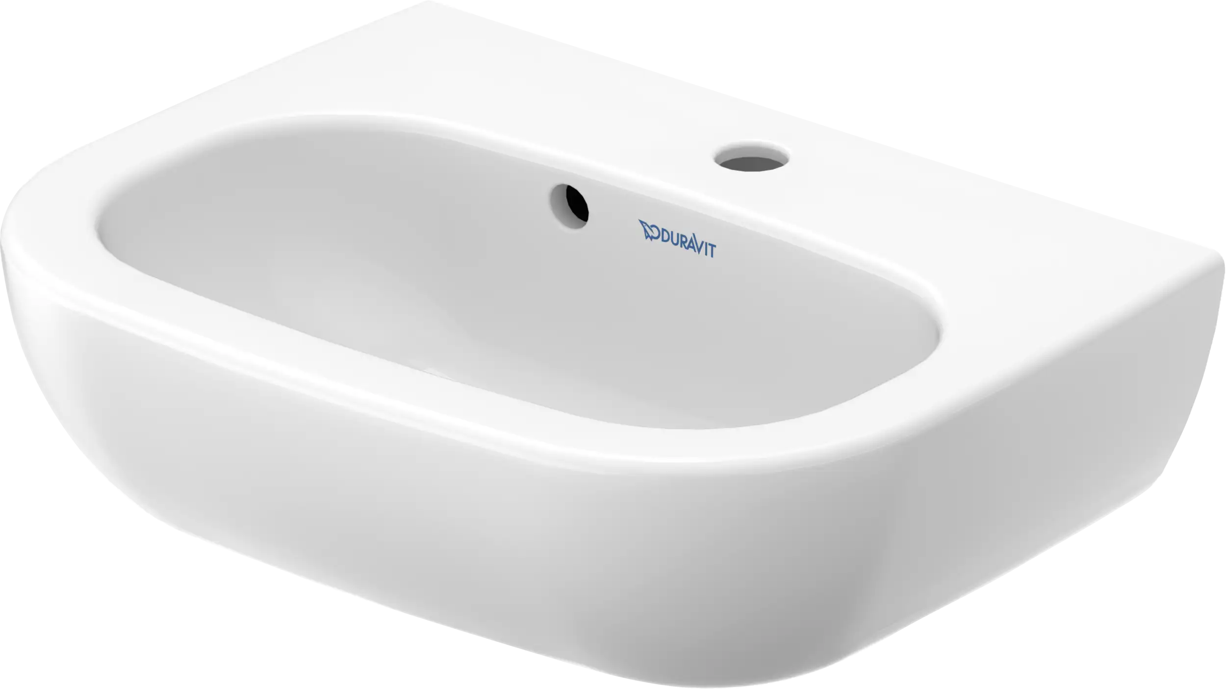 D-Code 17 3/4'' Rectangular Wall Mounted Sink in White with Single Faucet Hole and with Overflow