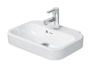 Duravit Happy D.2 19 5/8'' Rectangular Wall Mounted Sink in White with Single Faucet Hole and with Overflow