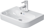 Duravit Happy D.2 19 5/8'' Rectangular Wall Mounted Sink in White with Single Faucet Hole and with Overflow