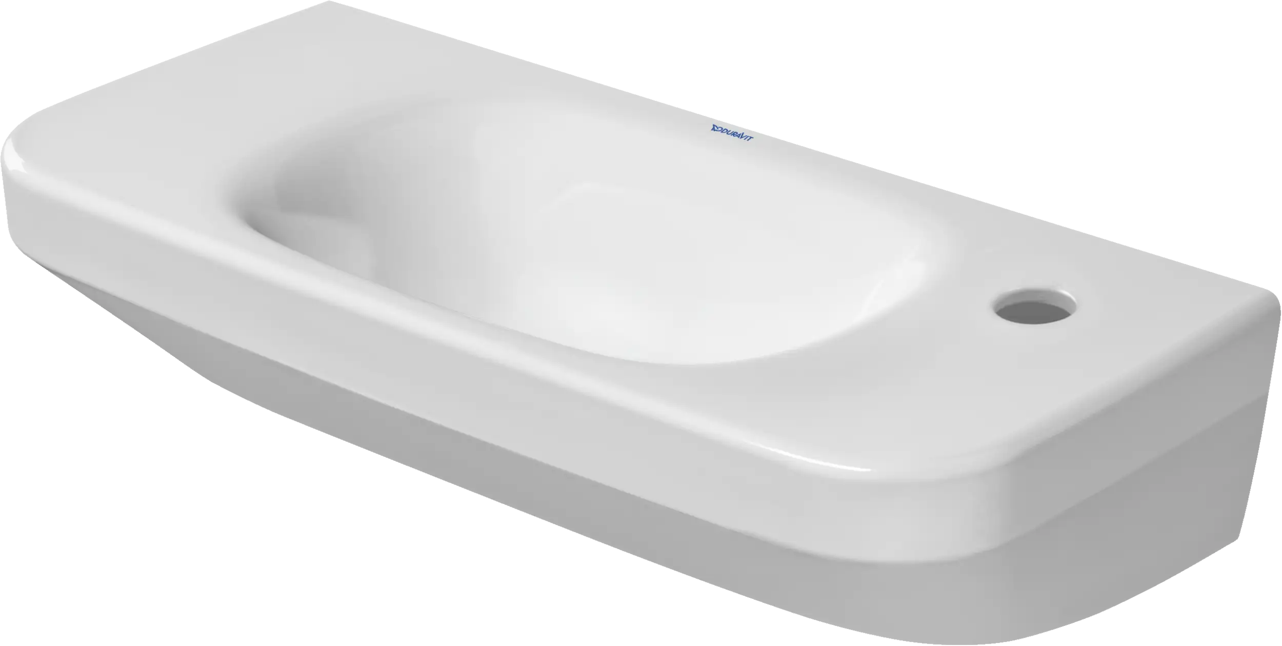Duravit DuraStyle 19 5/8'' Rectangular Wall Mounted Sink in White with Single Faucet Hole and