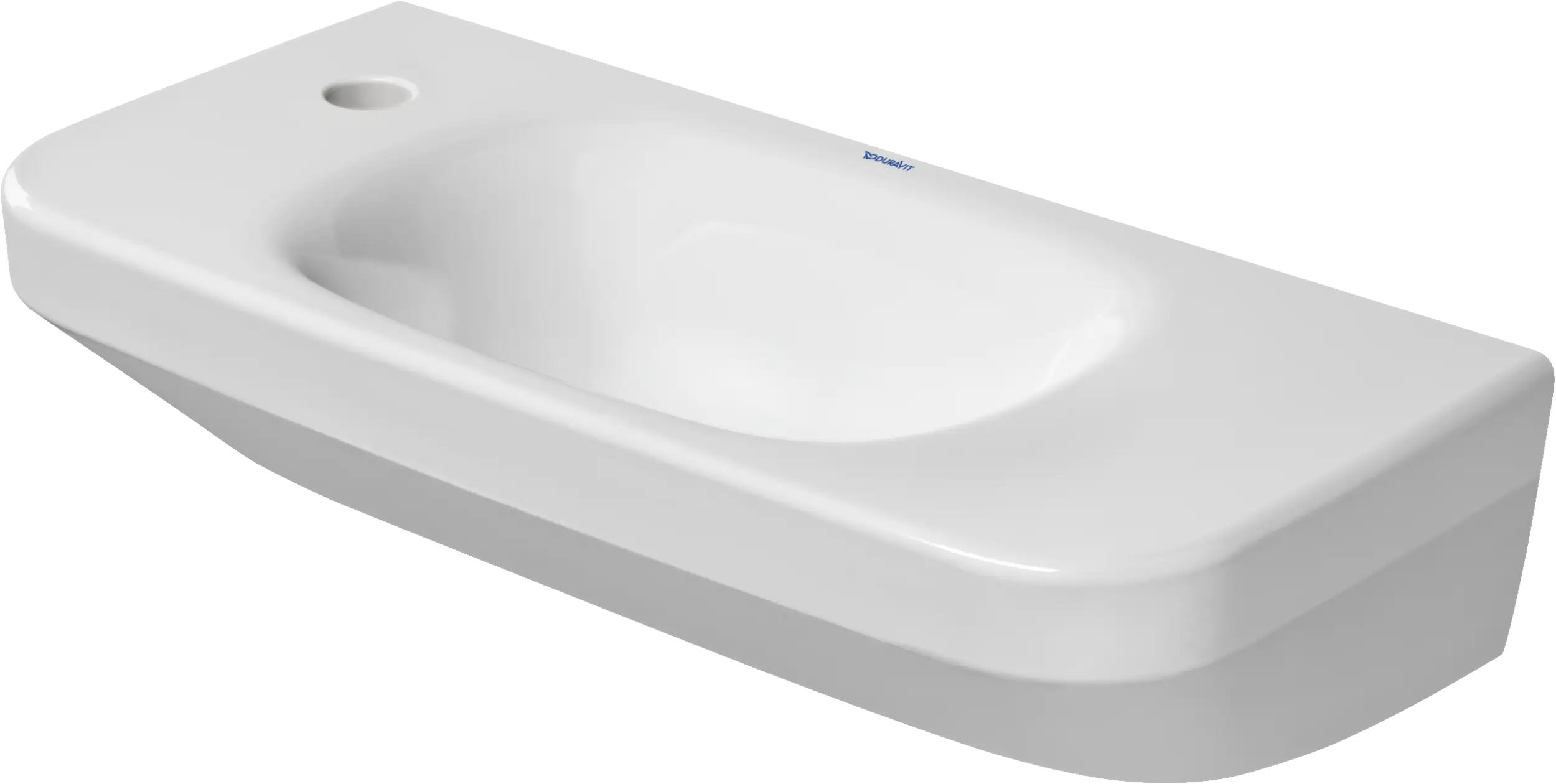 Duravit DuraStyle 19 5/8'' Rectangular Wall Mounted Sink in White with Single Faucet Hole and