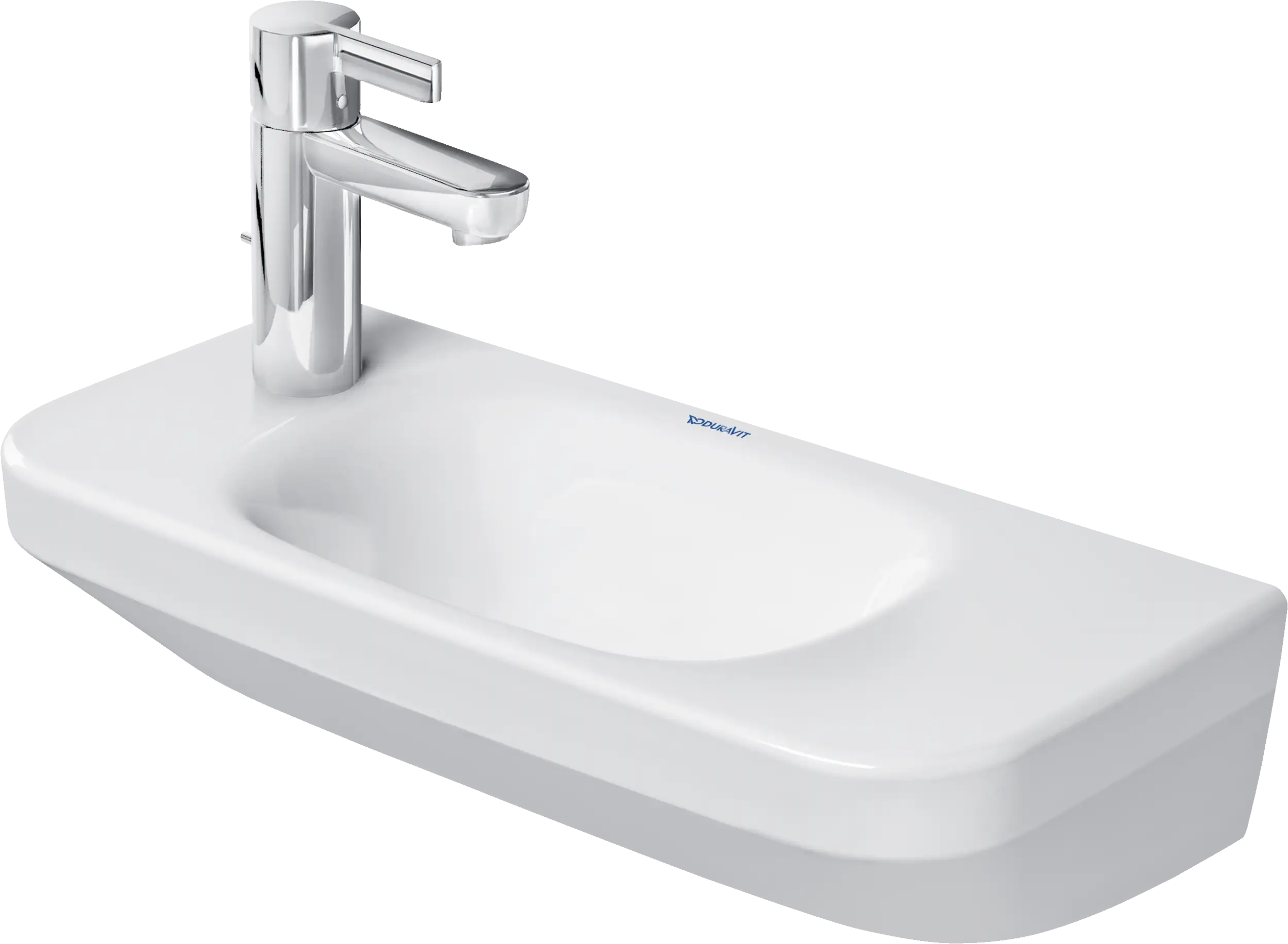 Duravit DuraStyle 19 5/8'' Rectangular Wall Mounted Sink in White with Single Faucet Hole and