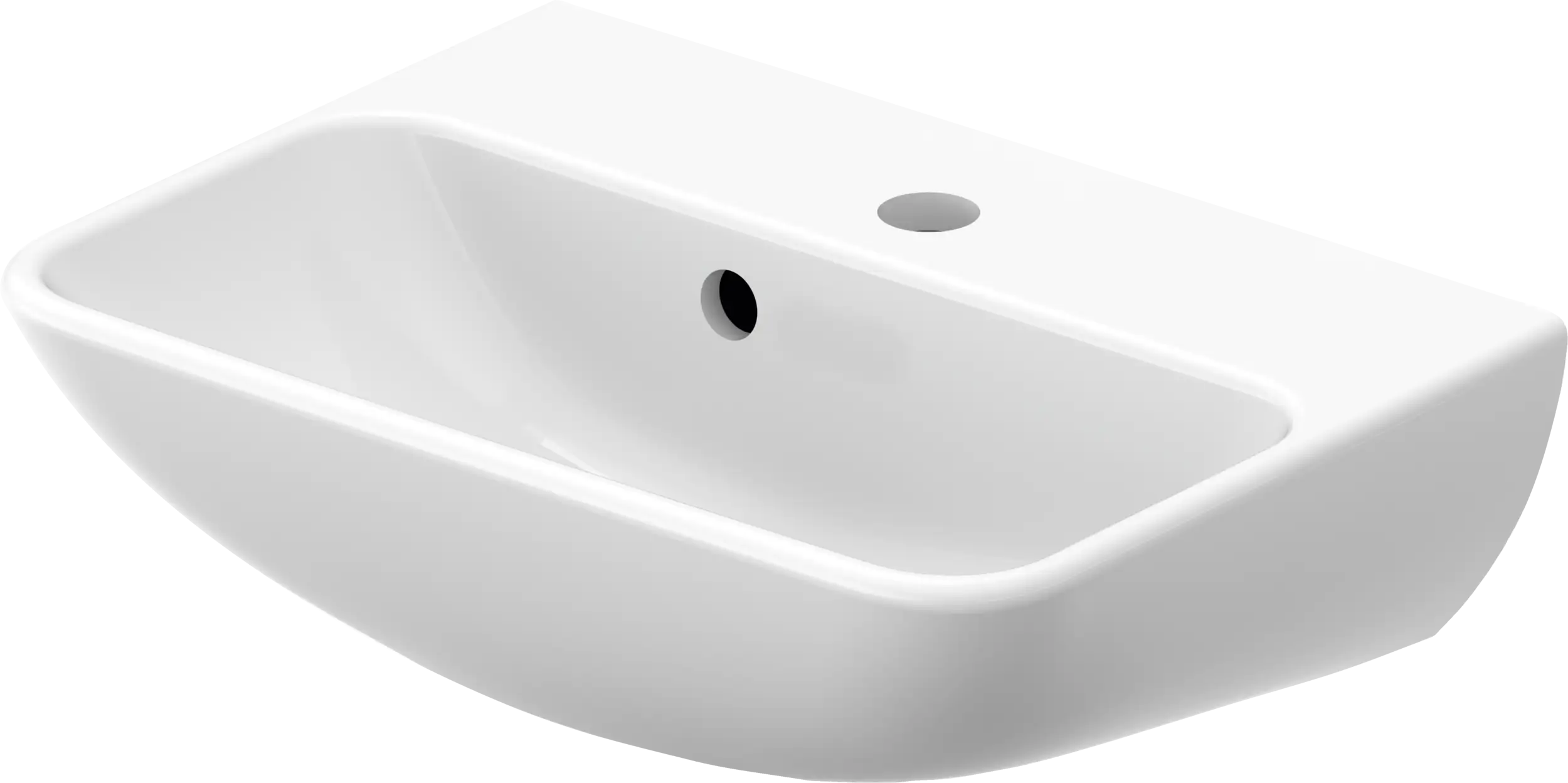 Duravit ME by Starck 17 3/4'' Rectangular Wall Mounted Sink in White with Single Faucet Hole and with Overflow
