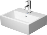 Duravit Vero 15 3/4'' Rectangular Wall Mounted Sink in White with Single Faucet Hole and with Overflow
