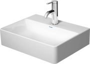 Duravit DuraSquare 17 3/4'' Rectangular Vessel Sink in White with Single Faucet Hole and