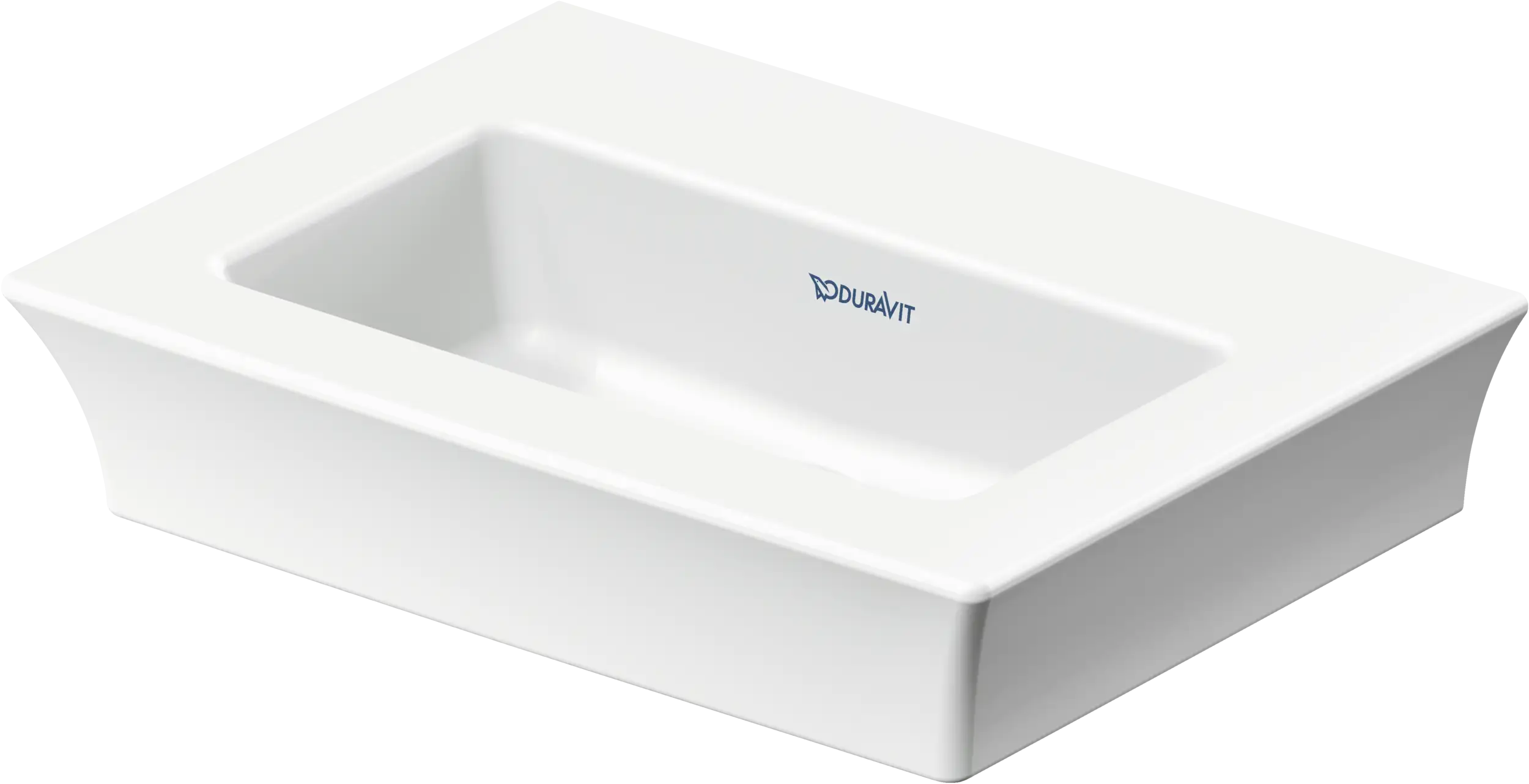 Duravit White Tulip 17 3/4'' Rectangular Wall Mounted Sink in White