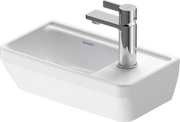 Duravit D-Neo 15 3/4'' Rectangular Wall Mounted Sink in White with Single Faucet Hole and