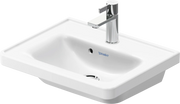 Duravit D-Neo 19 5/8'' Rectangular Wall Mounted Sink in White with Single Faucet Hole and with Overflow