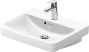 Duravit No.1 19 5/8'' Rectangular Wall Mounted Sink in White with Single Faucet Hole and with Overflow