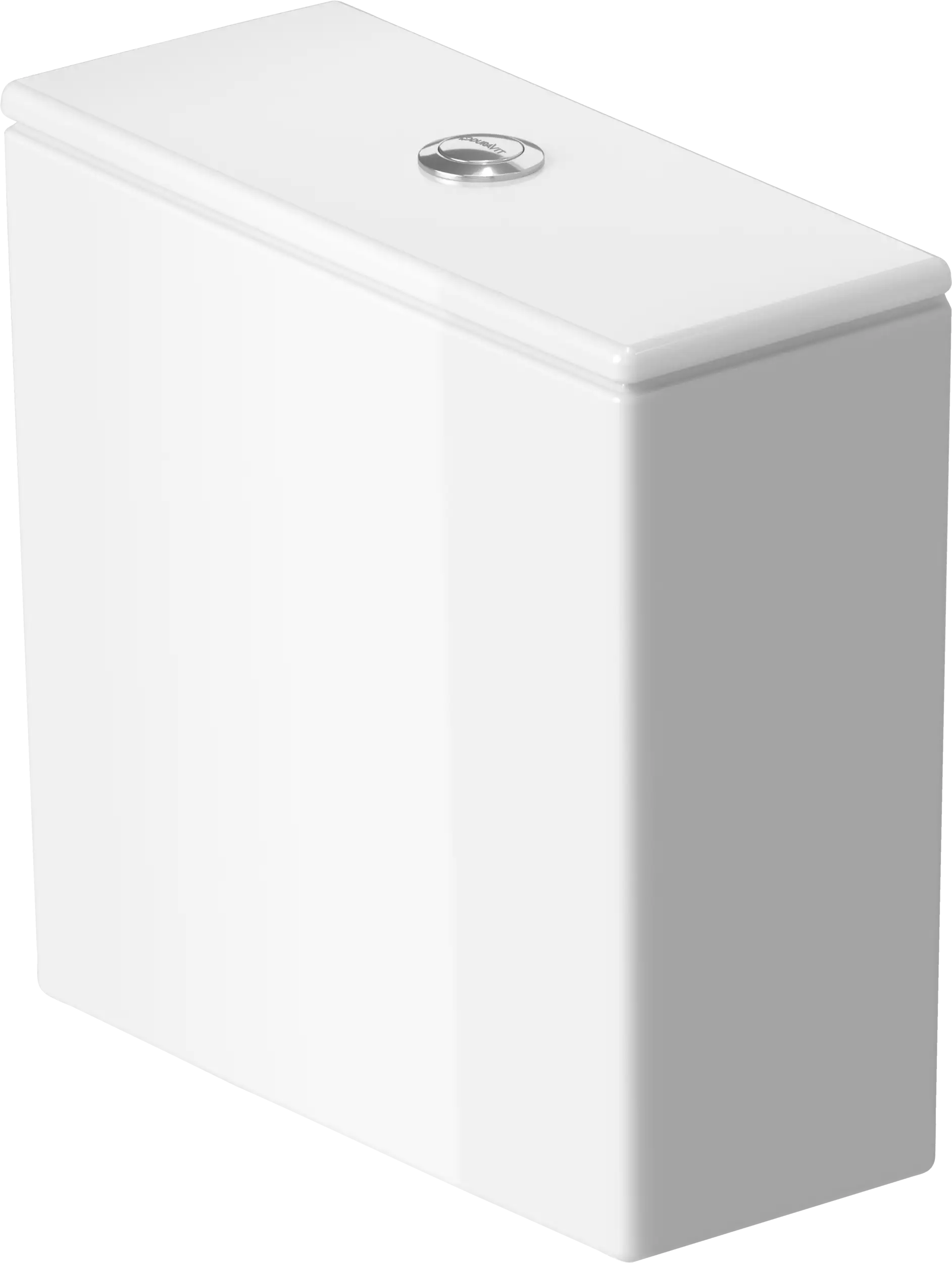 Duravit DuraStyle 1.28 GPF Single Flush Toilet Tank in White with Top Push Button Flush