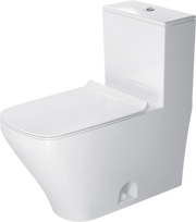 Duravit DuraStyle 1.28 GPF Single Flush Elongated One Piece Toilet in White, Top Push Button Flush - Seat Sold Separately
