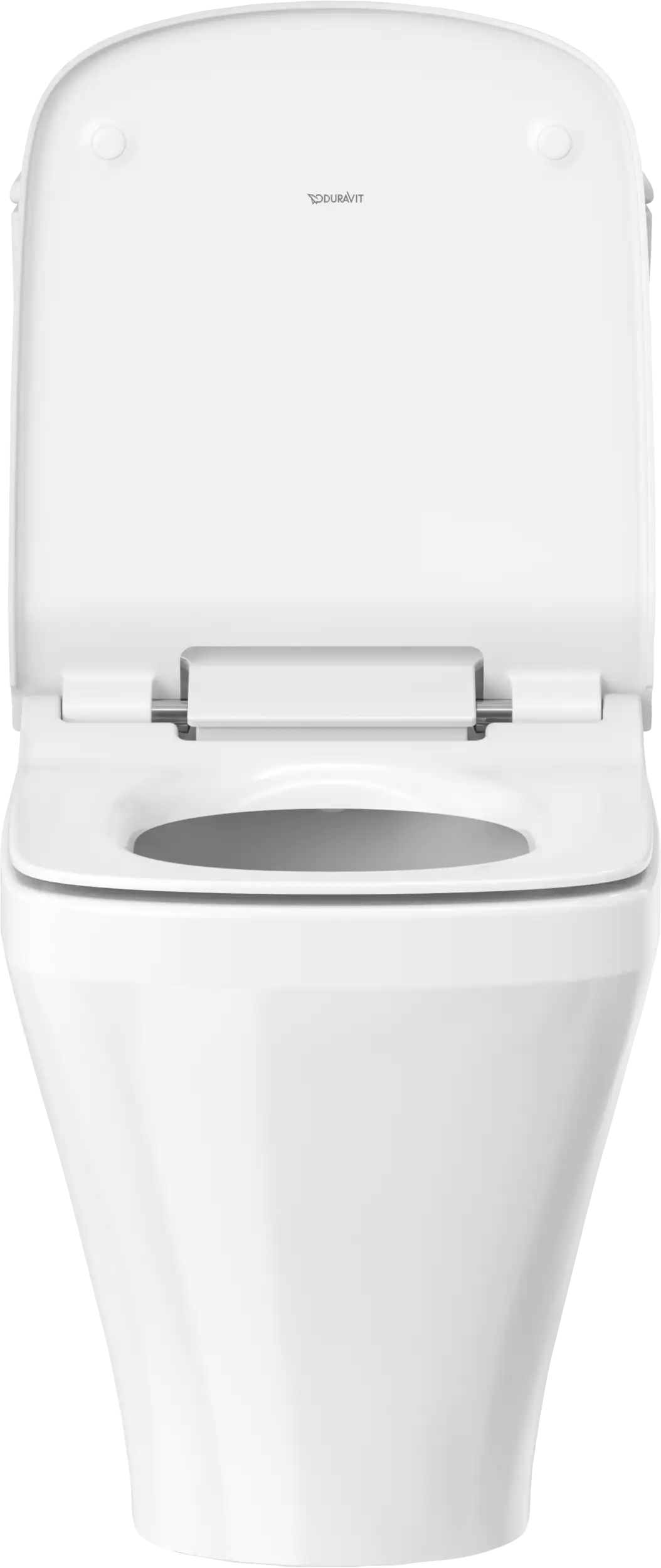 Duravit DuraStyle 1.28 GPF Single Flush Elongated One Piece Toilet in White, Top Push Button Flush - Seat Sold Separately