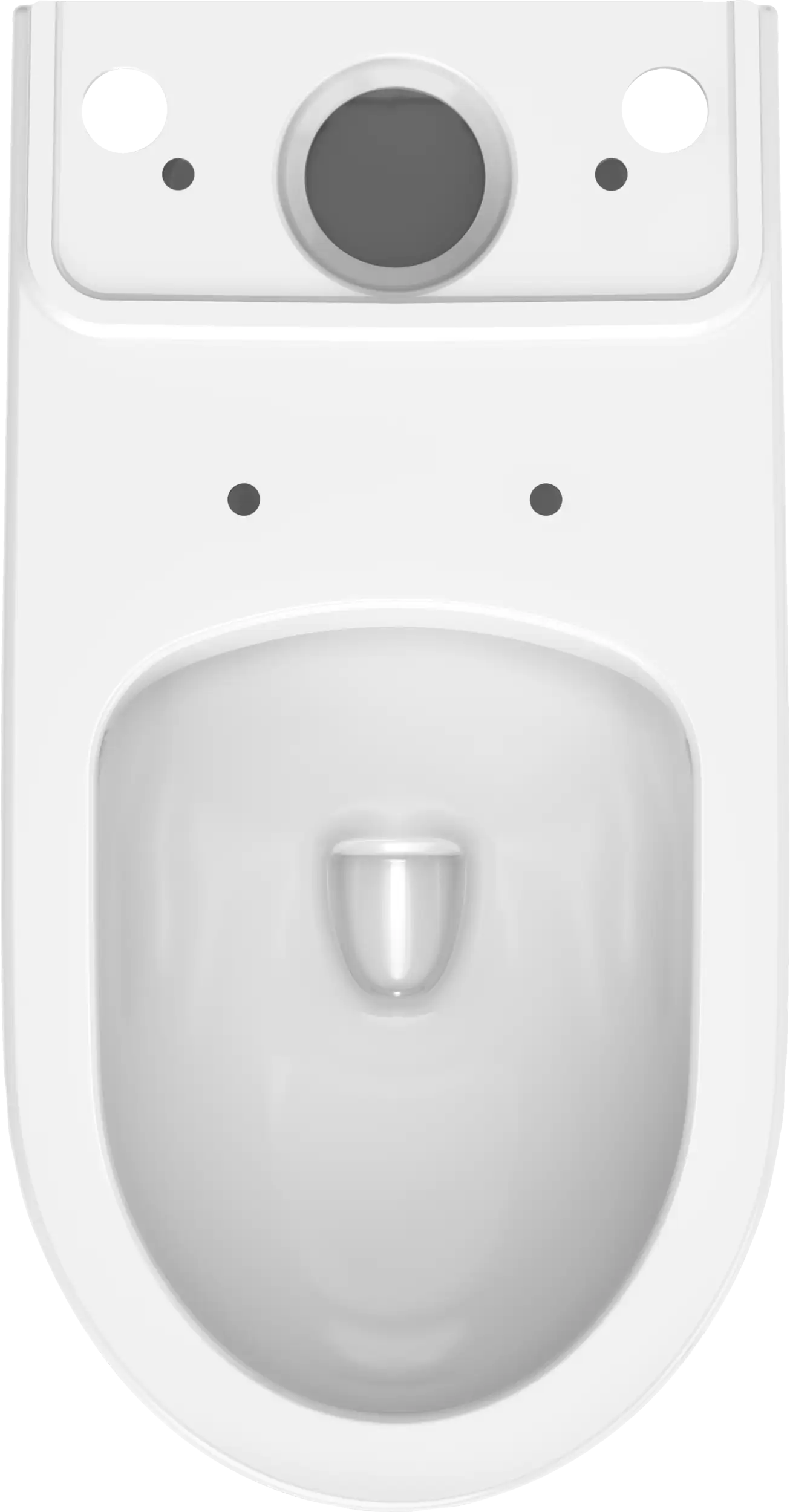 Duravit No.1 1.32/0.92 GPF Dual Flush Rimless Elongated Toilet Bowl in White