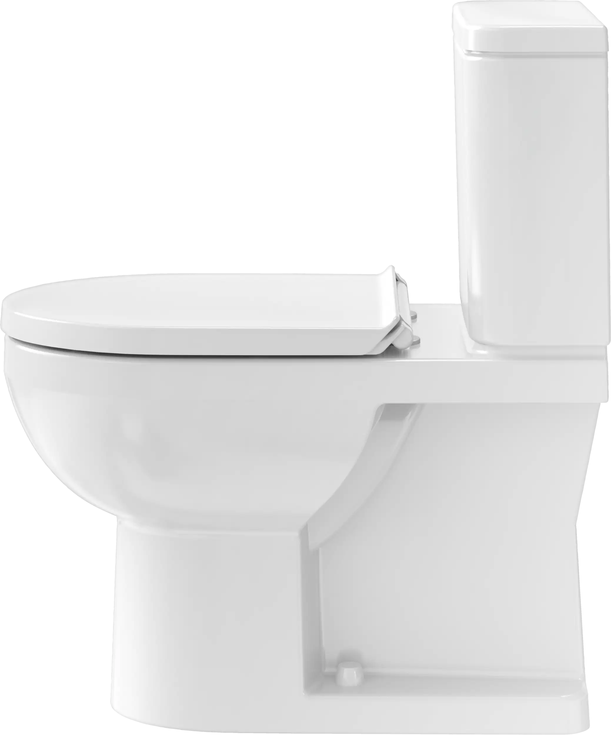 Duravit No.1 1.28 GPF Single Flush Rimless Elongated Toilet Bowl in White