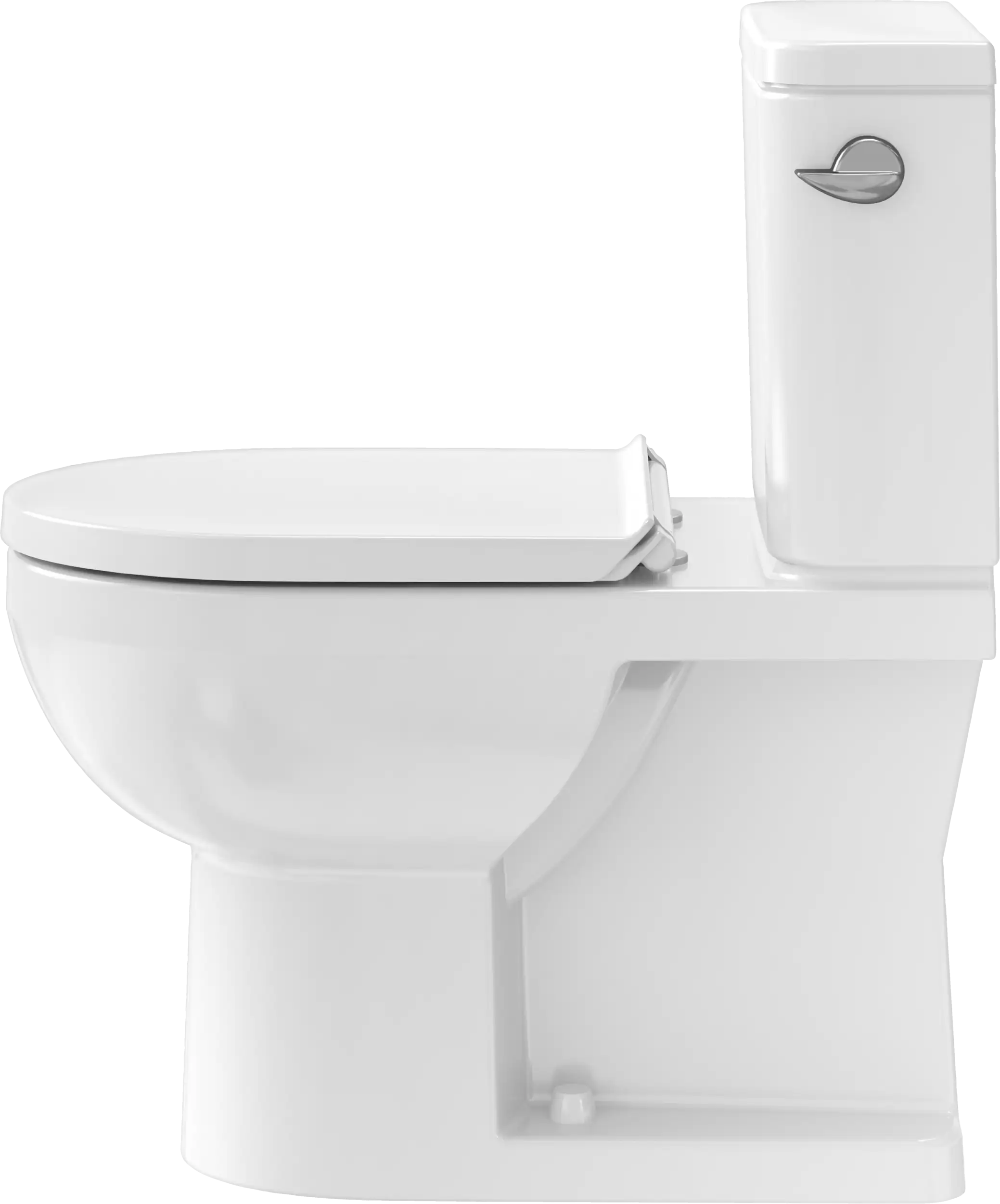 Duravit No.1 1.28 GPF Single Flush Rimless Elongated Toilet Bowl in White
