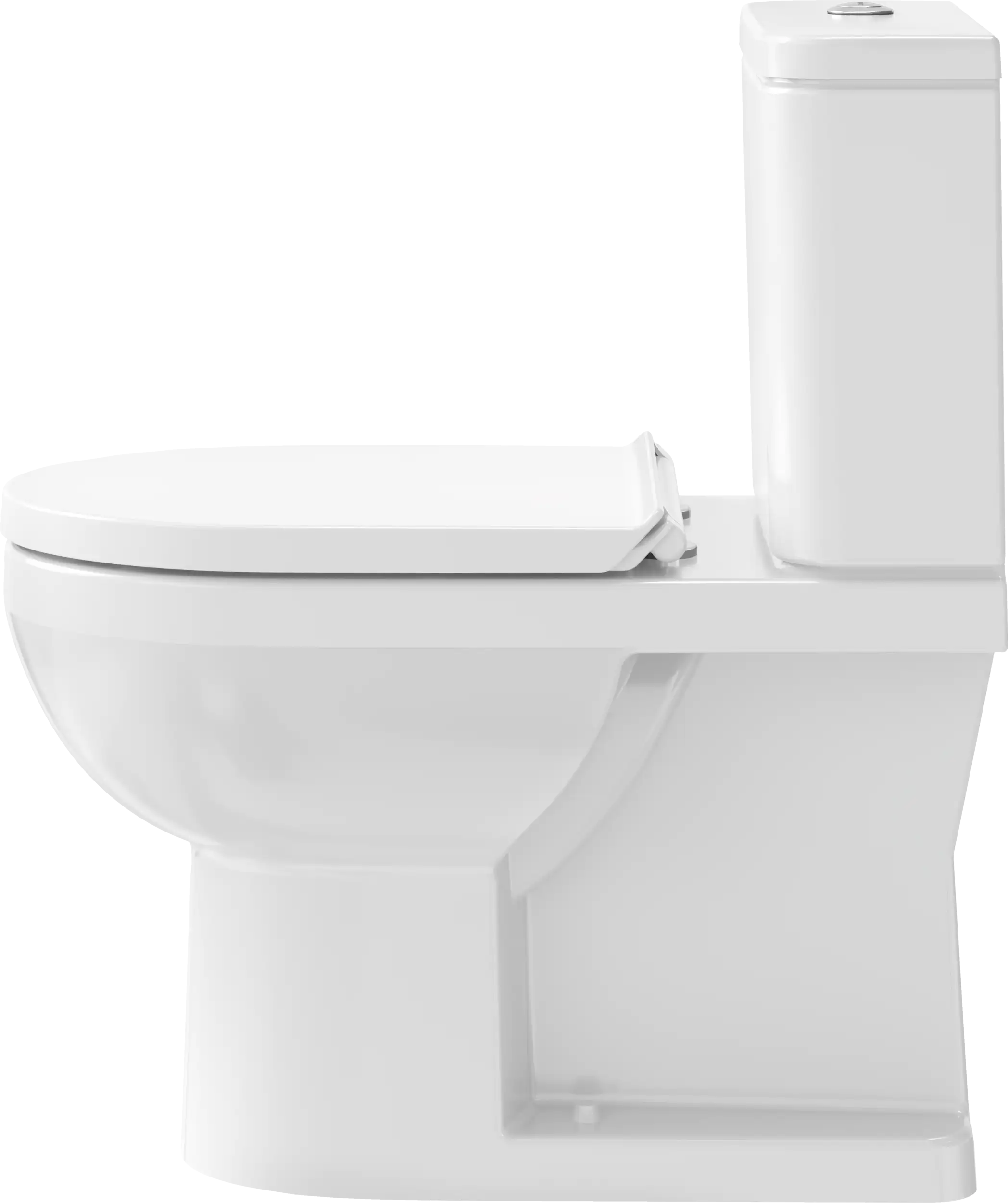 Duravit No.1 1.28 GPF Single Flush Rimless Elongated Toilet Bowl in White