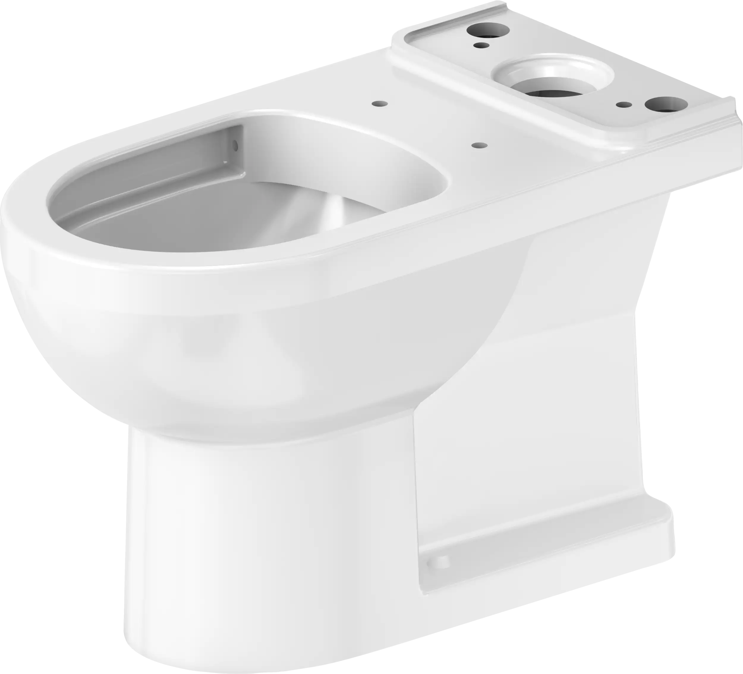 Duravit No.1 1.28 GPF Single Flush Rimless Elongated Toilet Bowl in White