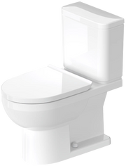 Duravit No.1 1.28 GPF Single Flush Rimless Elongated Toilet Bowl in White