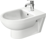 Duravit No.1 Single Hole Horizontal Spray Wall Mount Bidet in White