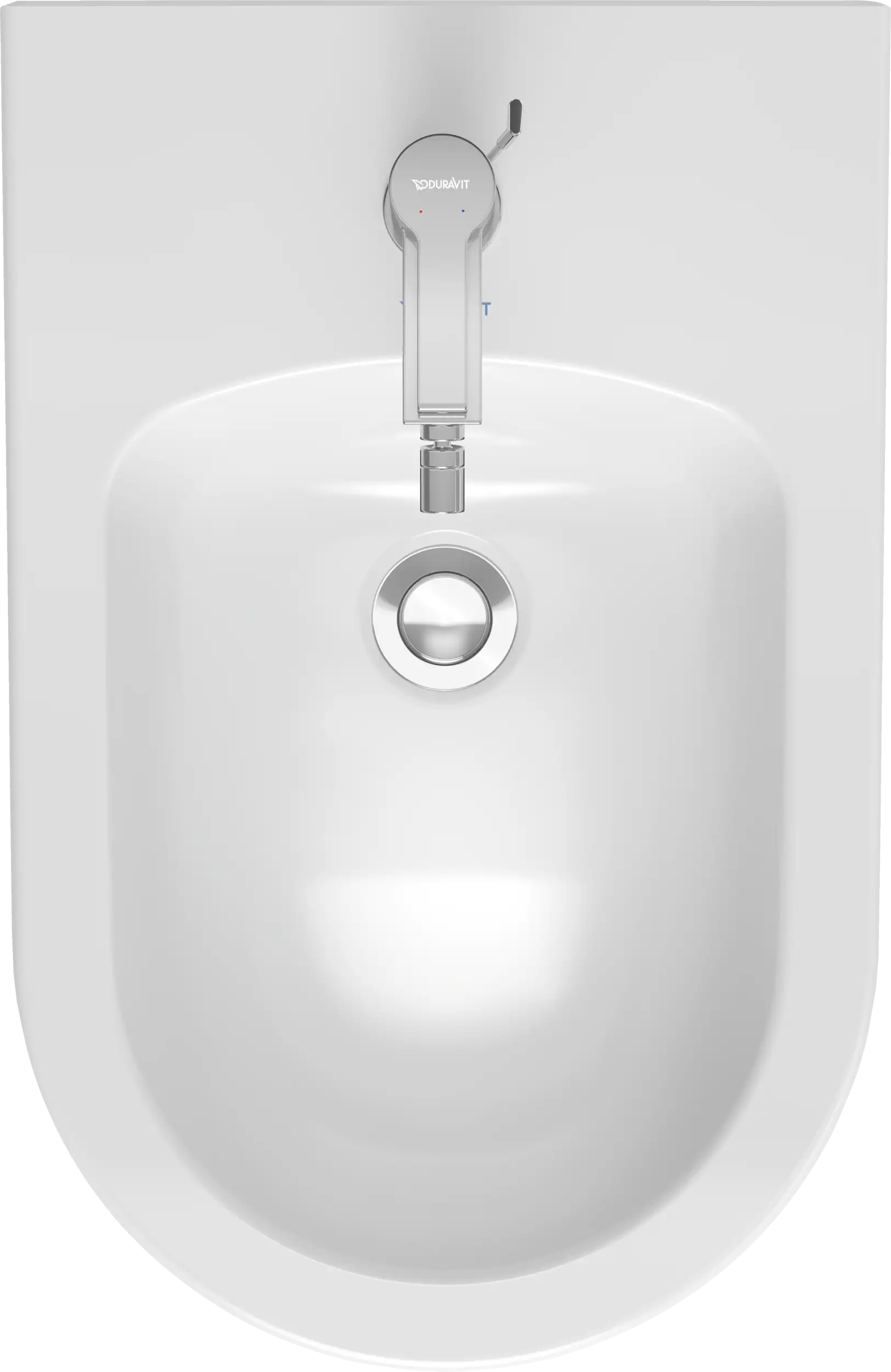 Duravit ME by Starck Single Hole Horizontal Spray Wall Mount Bidet in White