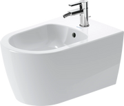 Duravit ME by Starck Single Hole Horizontal Spray Wall Mount Bidet in White