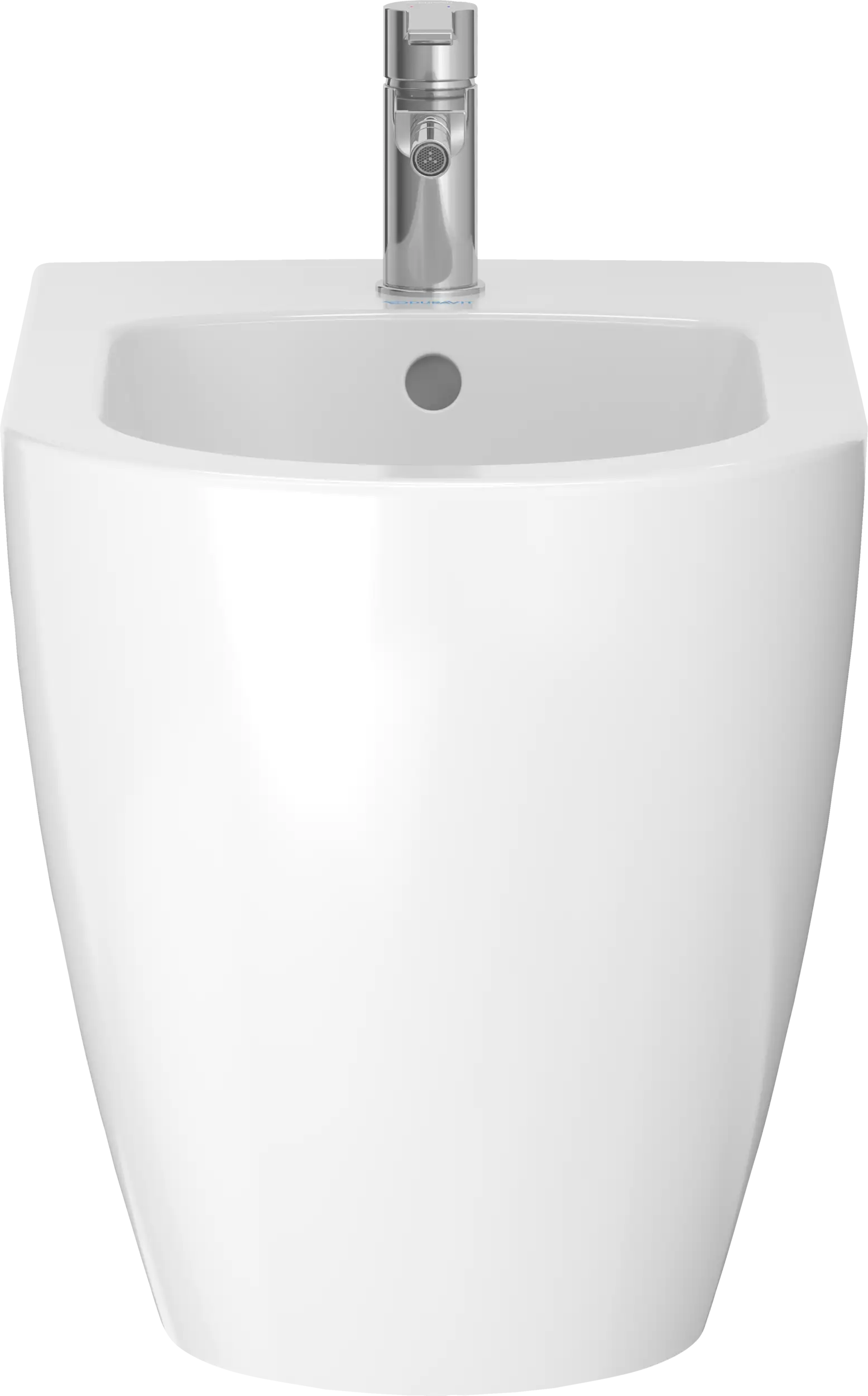 Duravit ME by Starck Single Hole Horizontal Spray Floorstanding Bidet in White