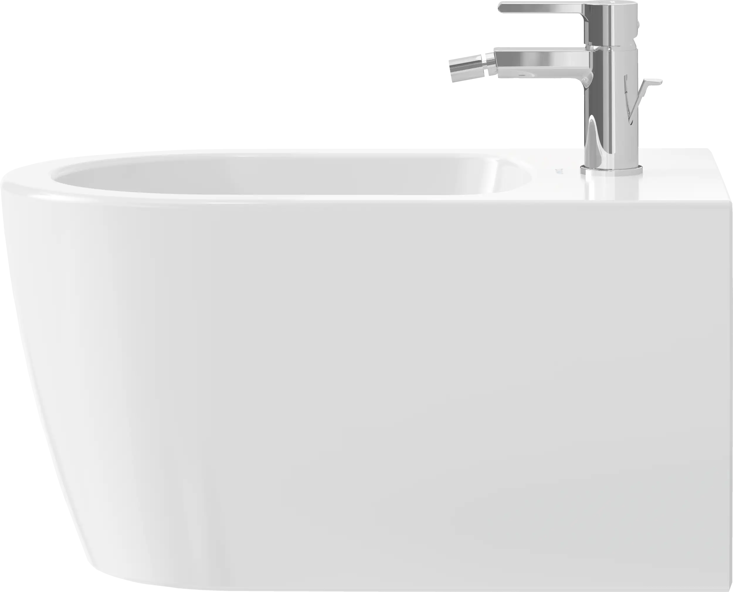Duravit ME by Starck Single Hole Horizontal Spray Floorstanding Bidet in White